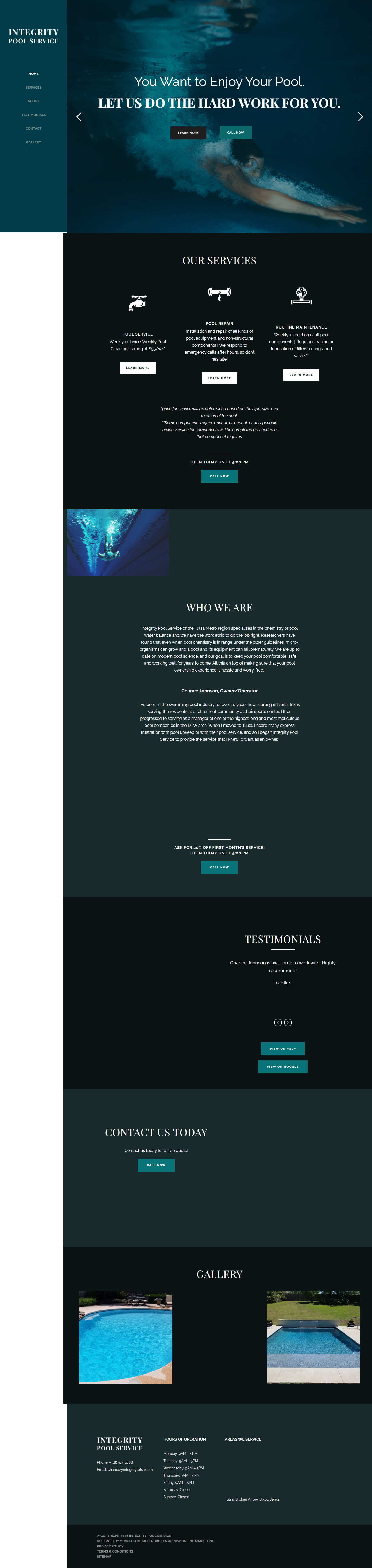 Integrity Pools original website